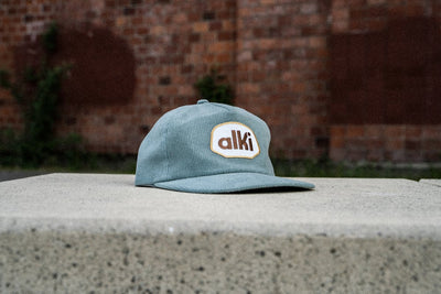 alki supply light blue snapback corduroy hat