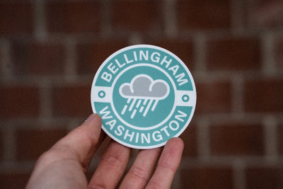 bellingham raincloud sticker