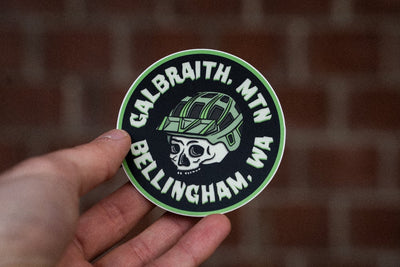 galbraith mountain bike skull sticker