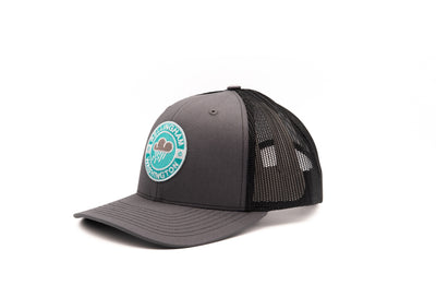 gray trucker hat with bellingham washington patch