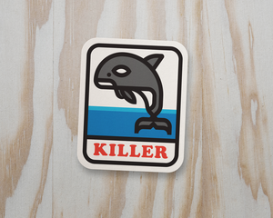 pnw killer whale sticker, orca sticker