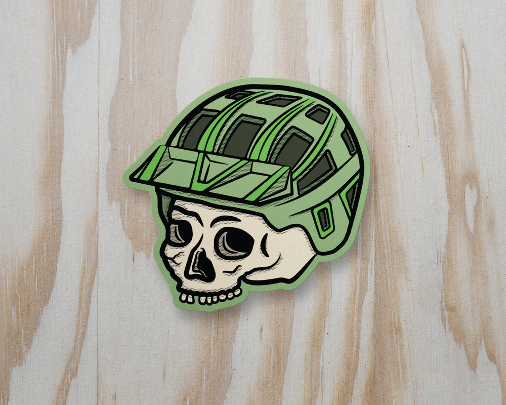 skull mtb sticker