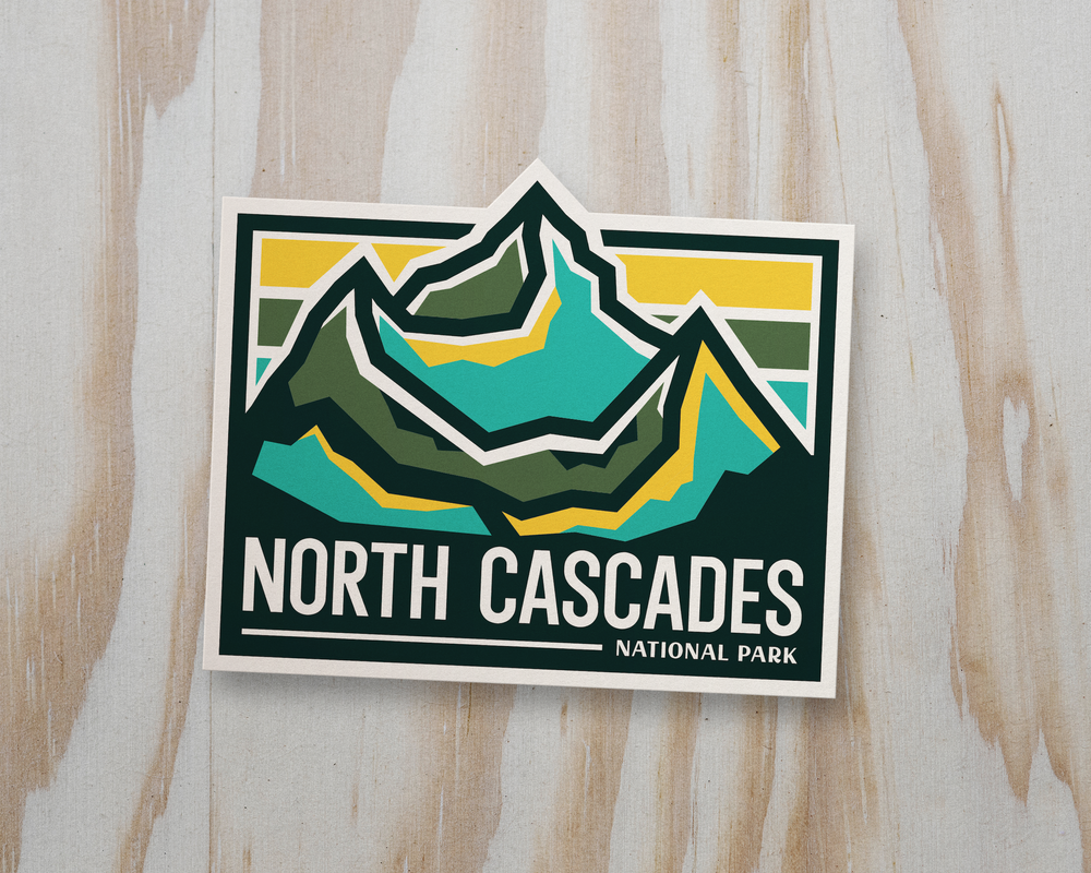 north cascades national park sticker