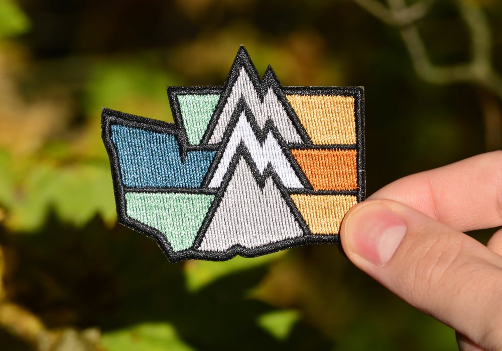 washington embroidered patch, pnw patch